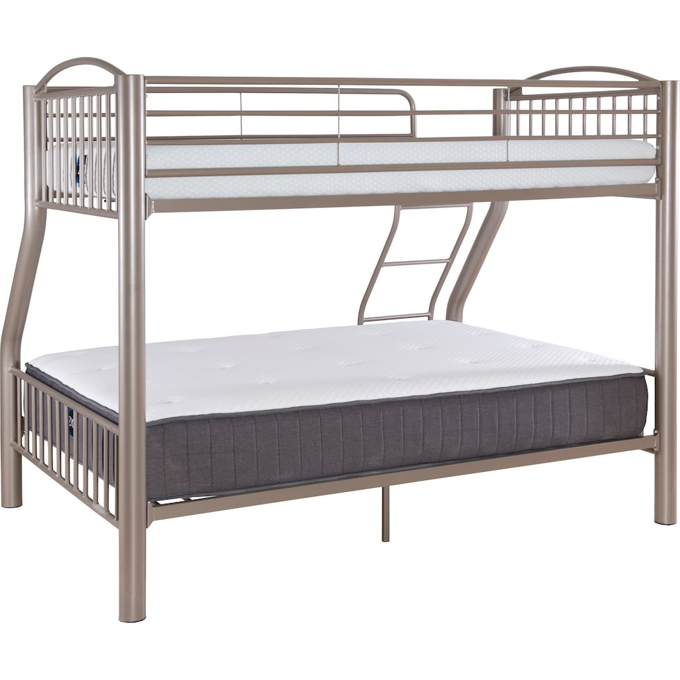 chase gray twin over full bunk bed   