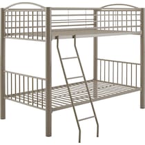 chase gray twin over twin bunk bed   