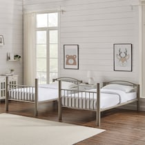 chase gray twin over twin bunk bed   