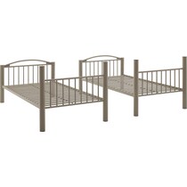 chase gray twin over twin bunk bed   