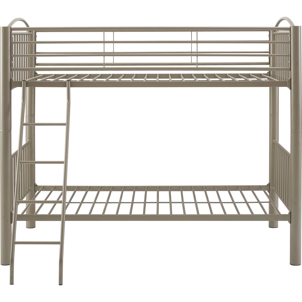 chase gray twin over twin bunk bed   
