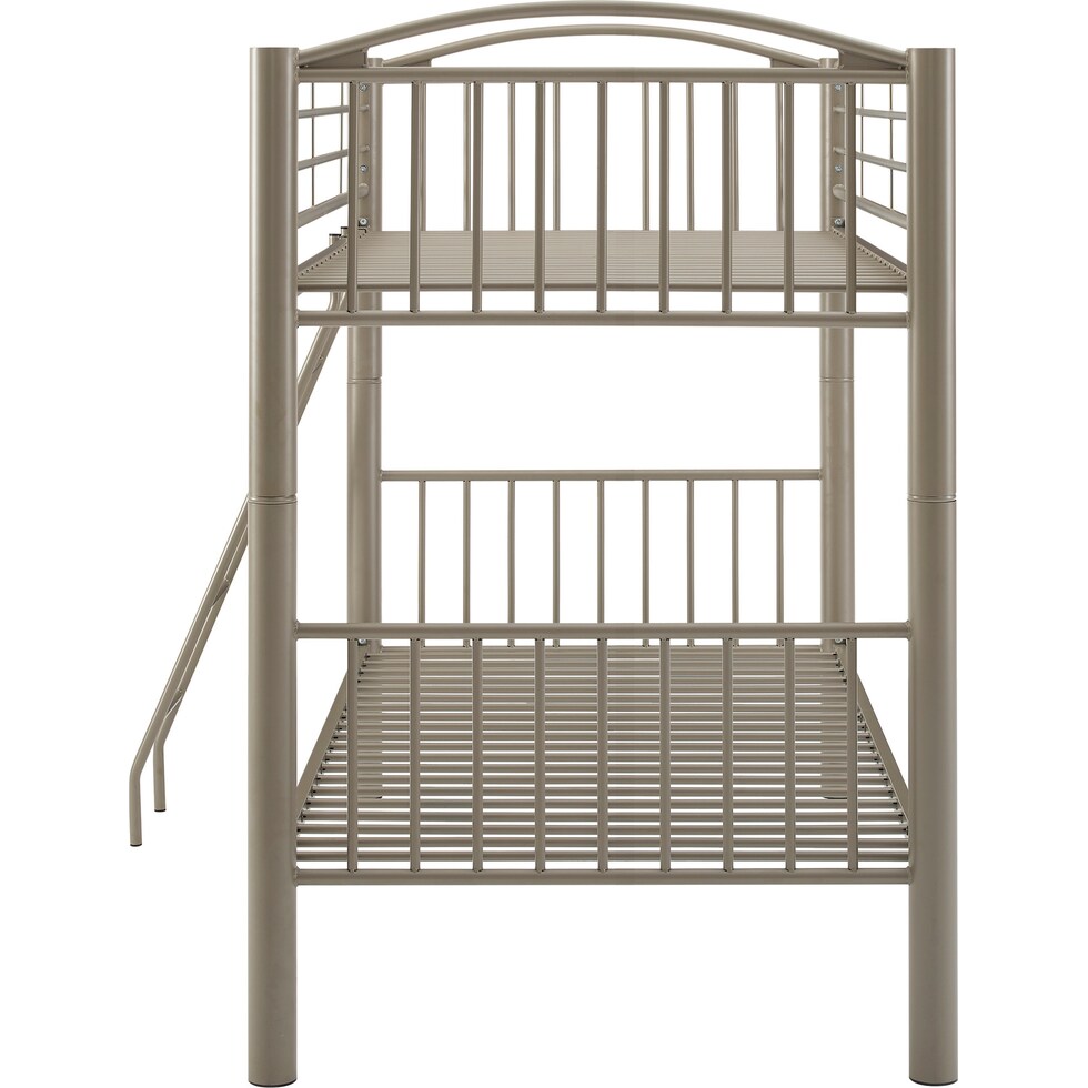 chase gray twin over twin bunk bed   