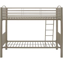 chase gray twin over twin bunk bed   