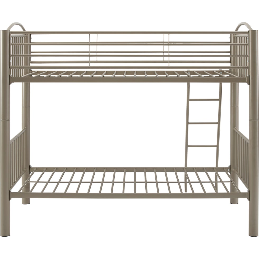 chase gray twin over twin bunk bed   