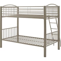 chase gray twin over twin bunk bed   