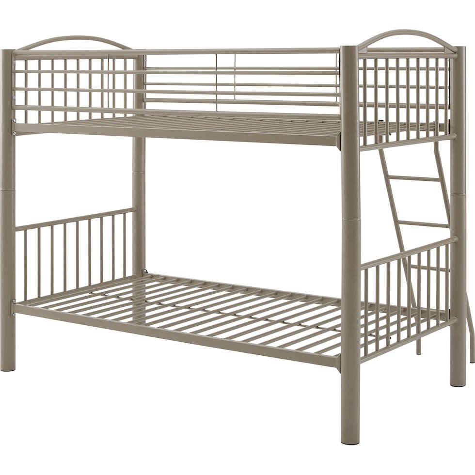 chase gray twin over twin bunk bed   