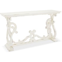 chasen white console table   