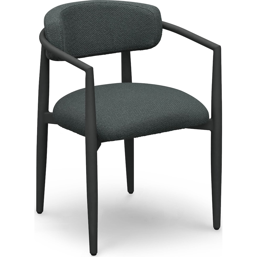 chatham black outdoor dining chair   