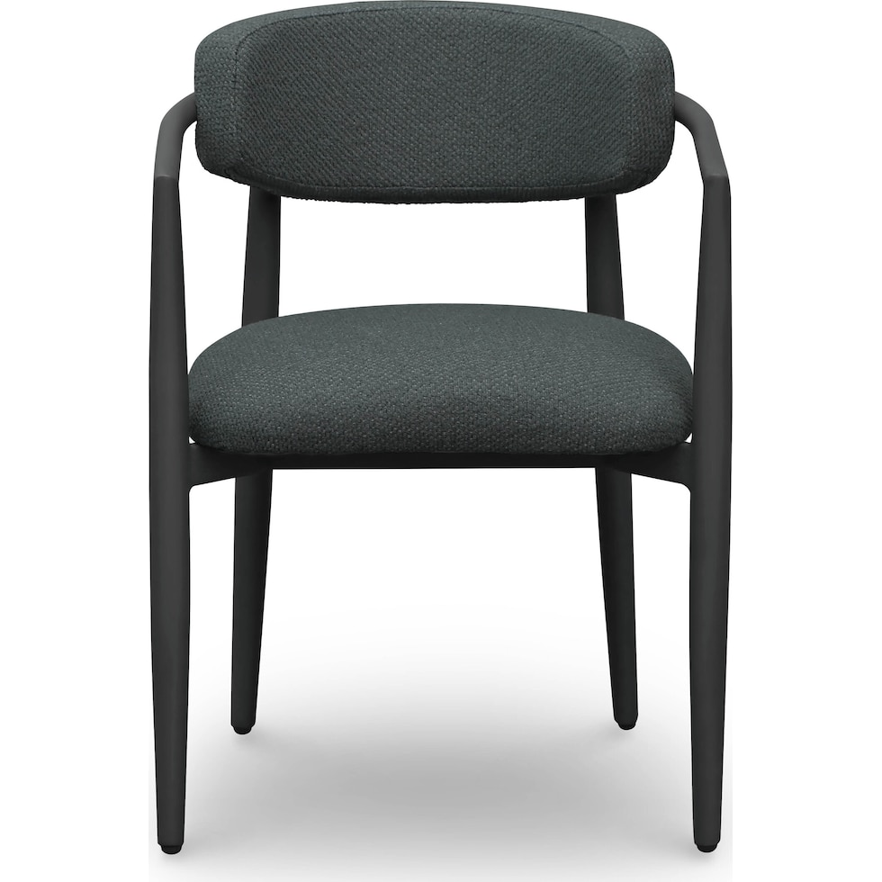 chatham black outdoor dining chair   