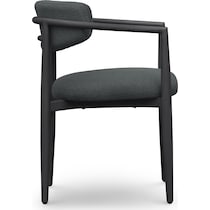 chatham black outdoor dining chair   
