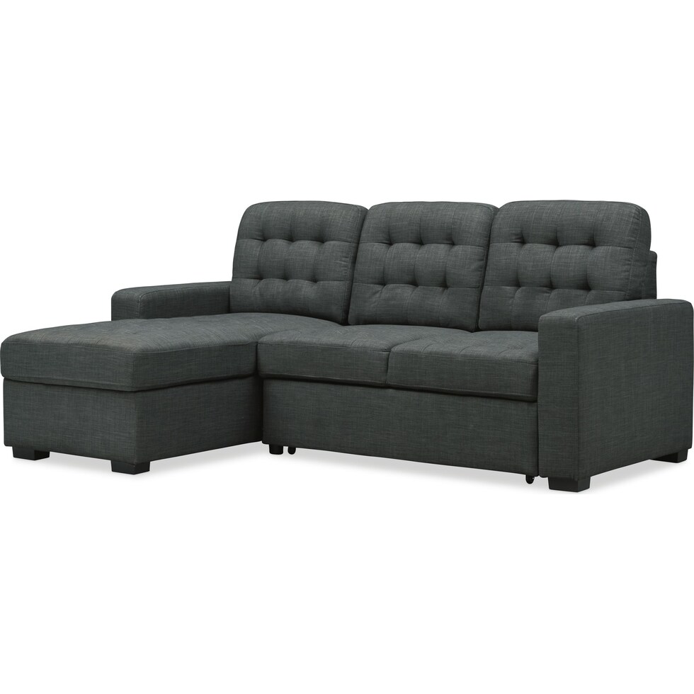 chatman gray sleeper sectional   