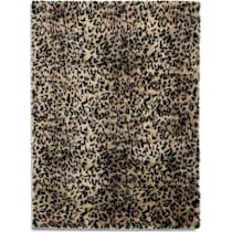 cheetah light brown area rug  x    