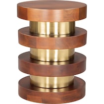 chelley dark brown side table   