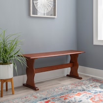 chelsea dark brown bench   