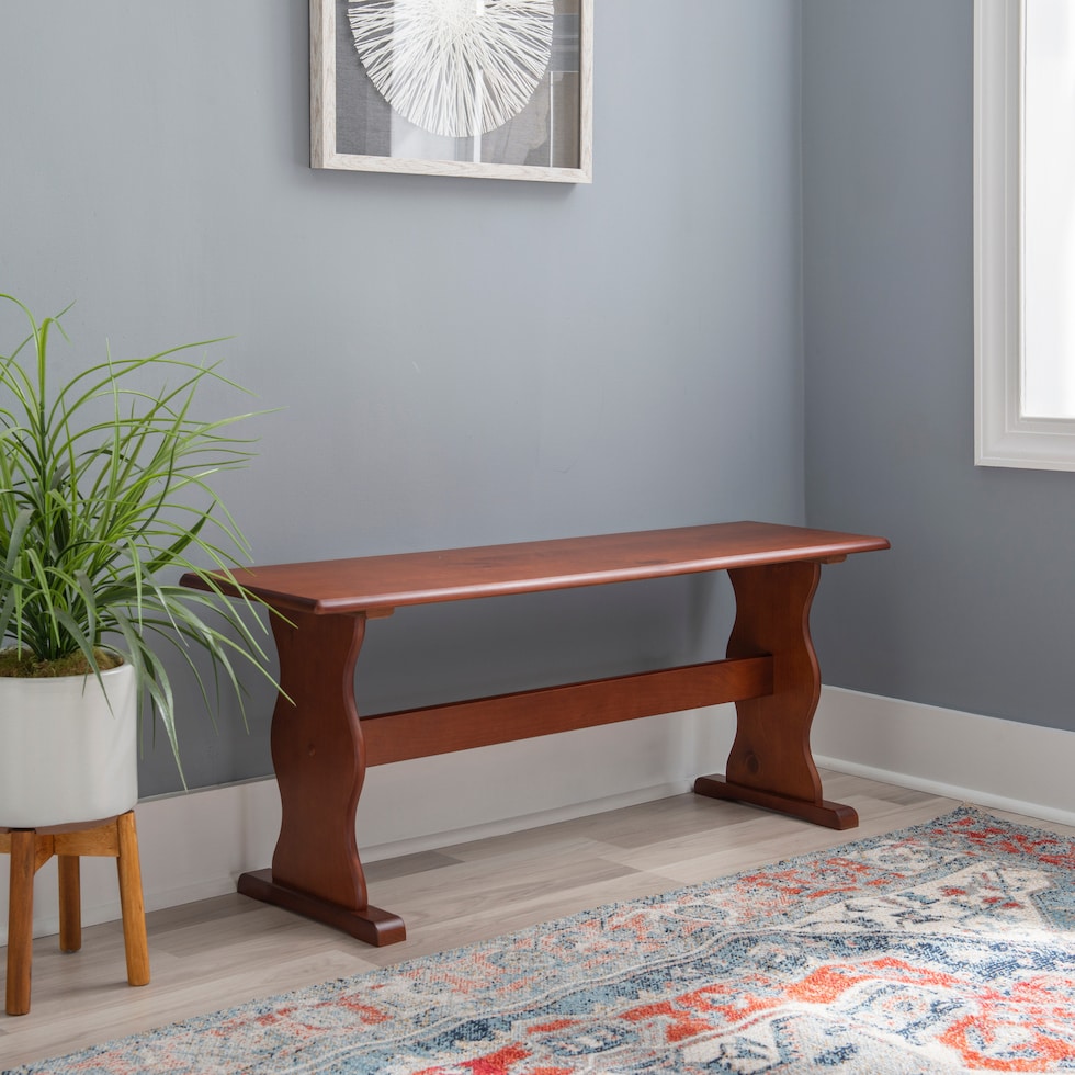 chelsea dark brown bench   