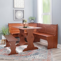 chelsea dark brown corner nook   