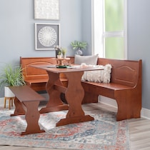 chelsea dark brown corner nook   
