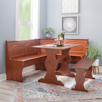 chelsea dark brown corner nook   