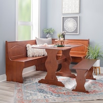 chelsea dark brown corner nook   