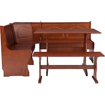 chelsea dark brown corner nook   
