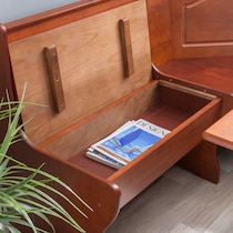 chelsea dark brown corner nook   