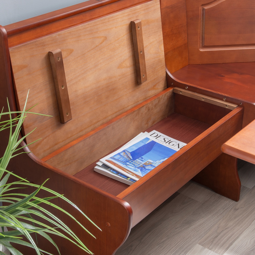 chelsea dark brown corner nook   