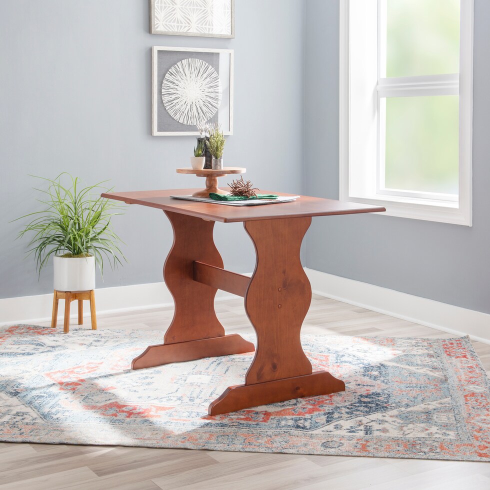chelsea dark brown dining table   