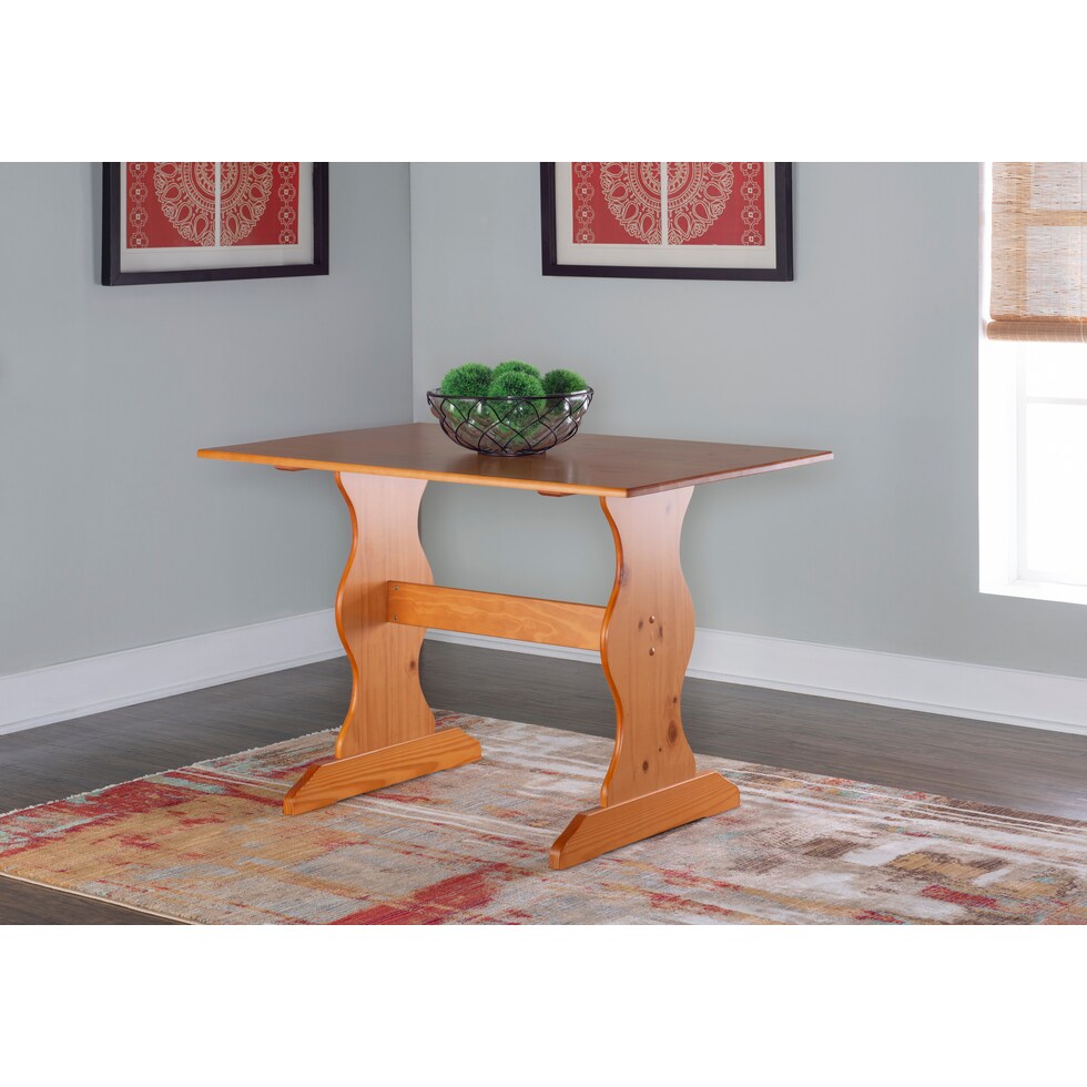 chelsea light brown dining table   