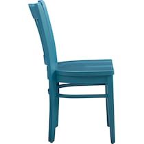 cheryl white and teal  pc dining room   