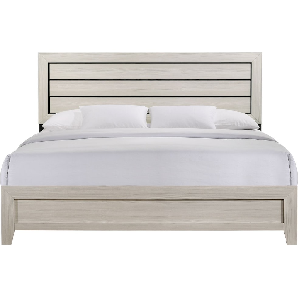chesham gray queen bed   