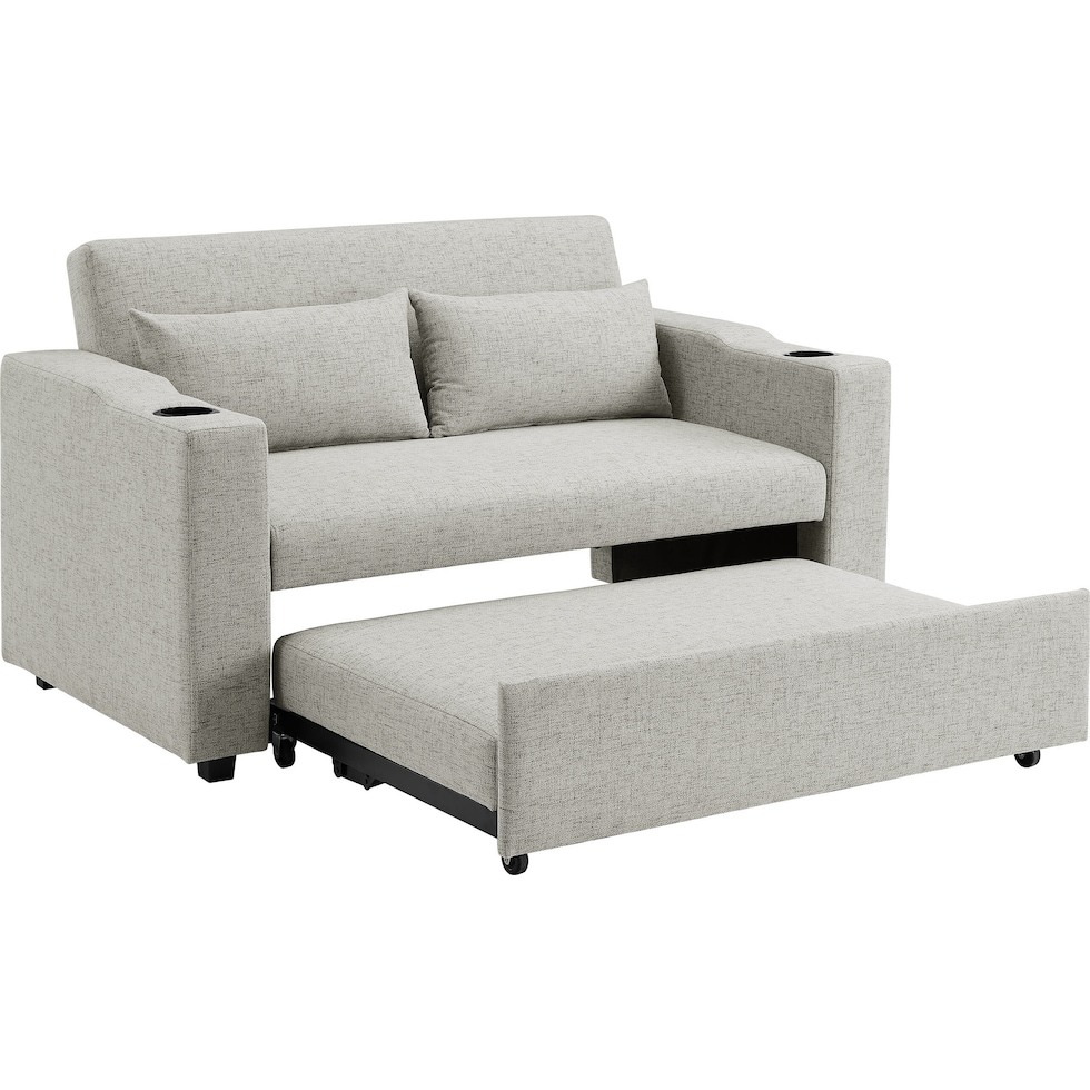 chiara gray sofa bed   