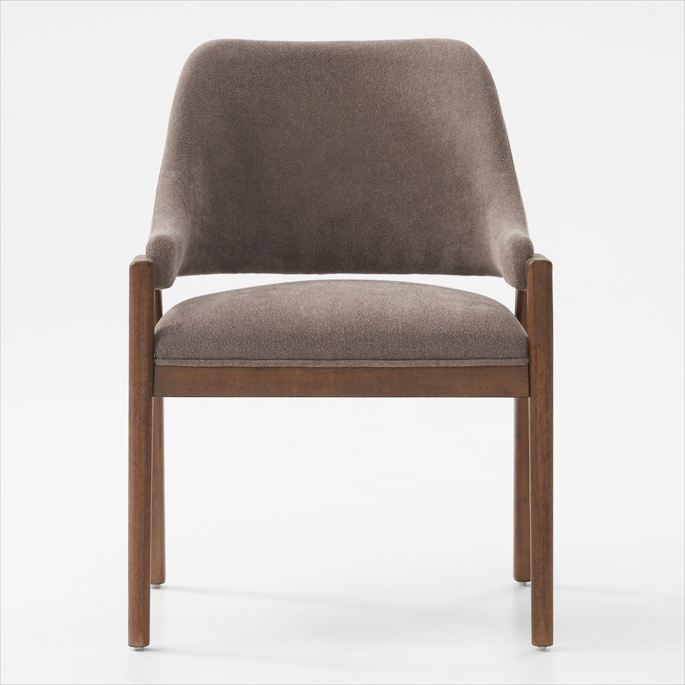 chicago dining dark brown host chair   