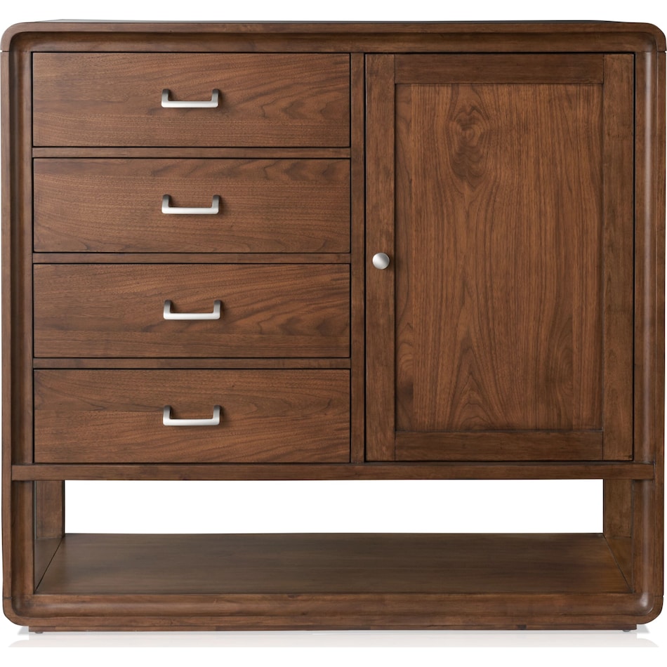 chicago dark brown door chest   