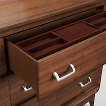 chicago dark brown dresser and mirror web   