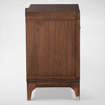 chicago dark brown nightstand   