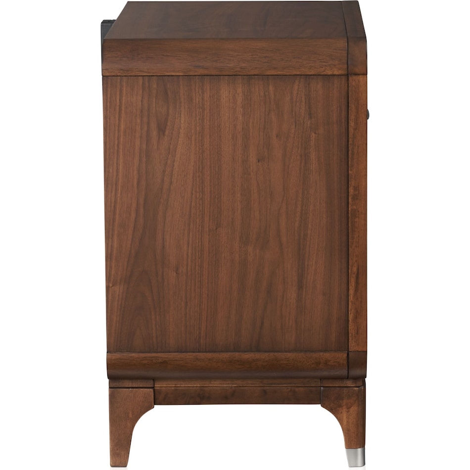 chicago dark brown nightstand   