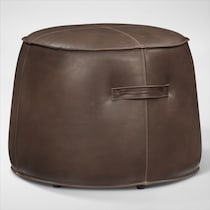 chicago dark brown ottoman   