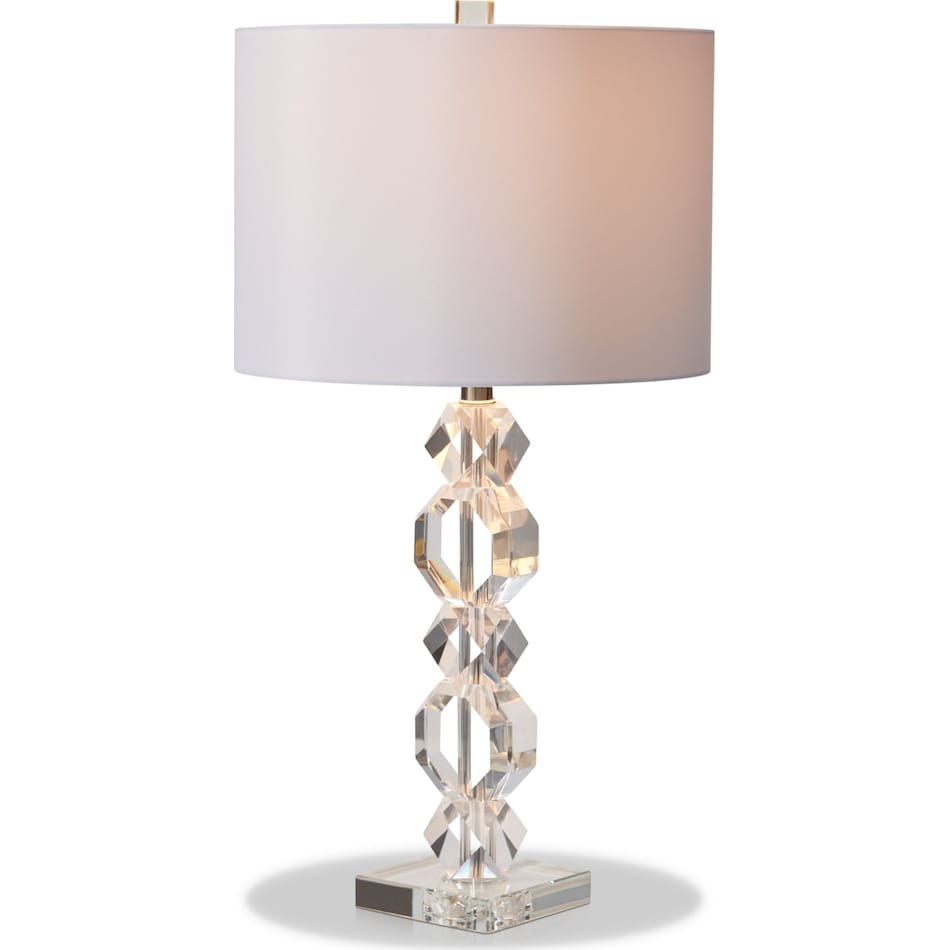 chrissy glass table lamp   