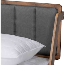 christabel gray queen bed   