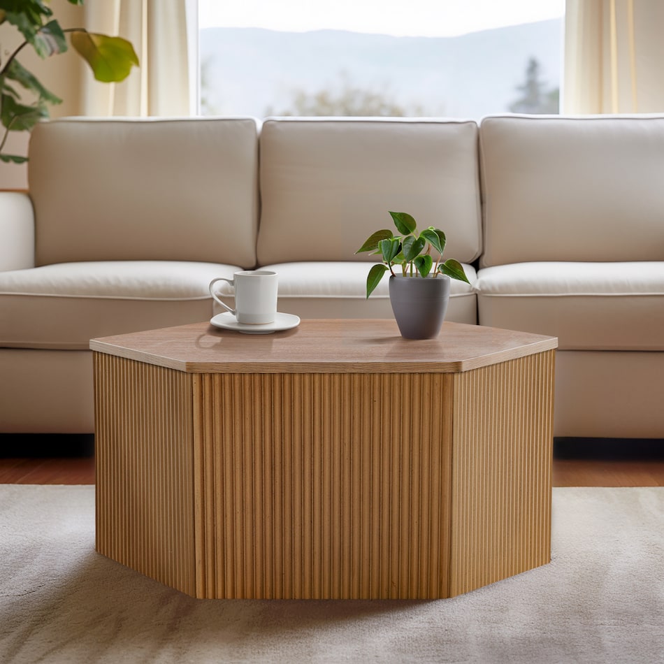 christian natural coffee table   