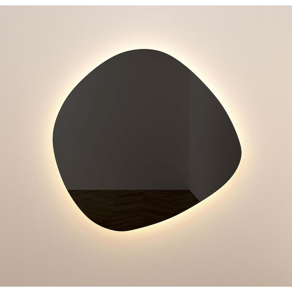 christina black wall mirror   