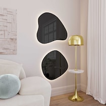 christina black wall mirror   