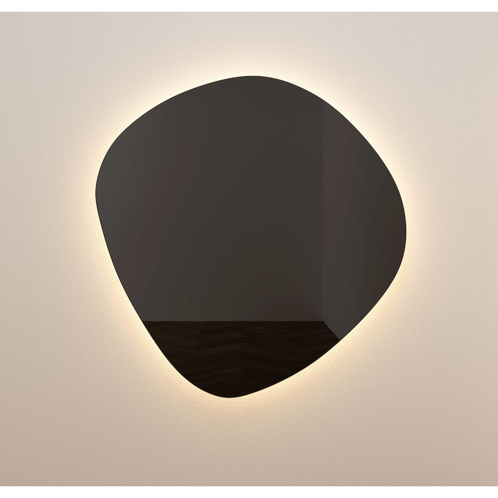 christina black wall mirror   