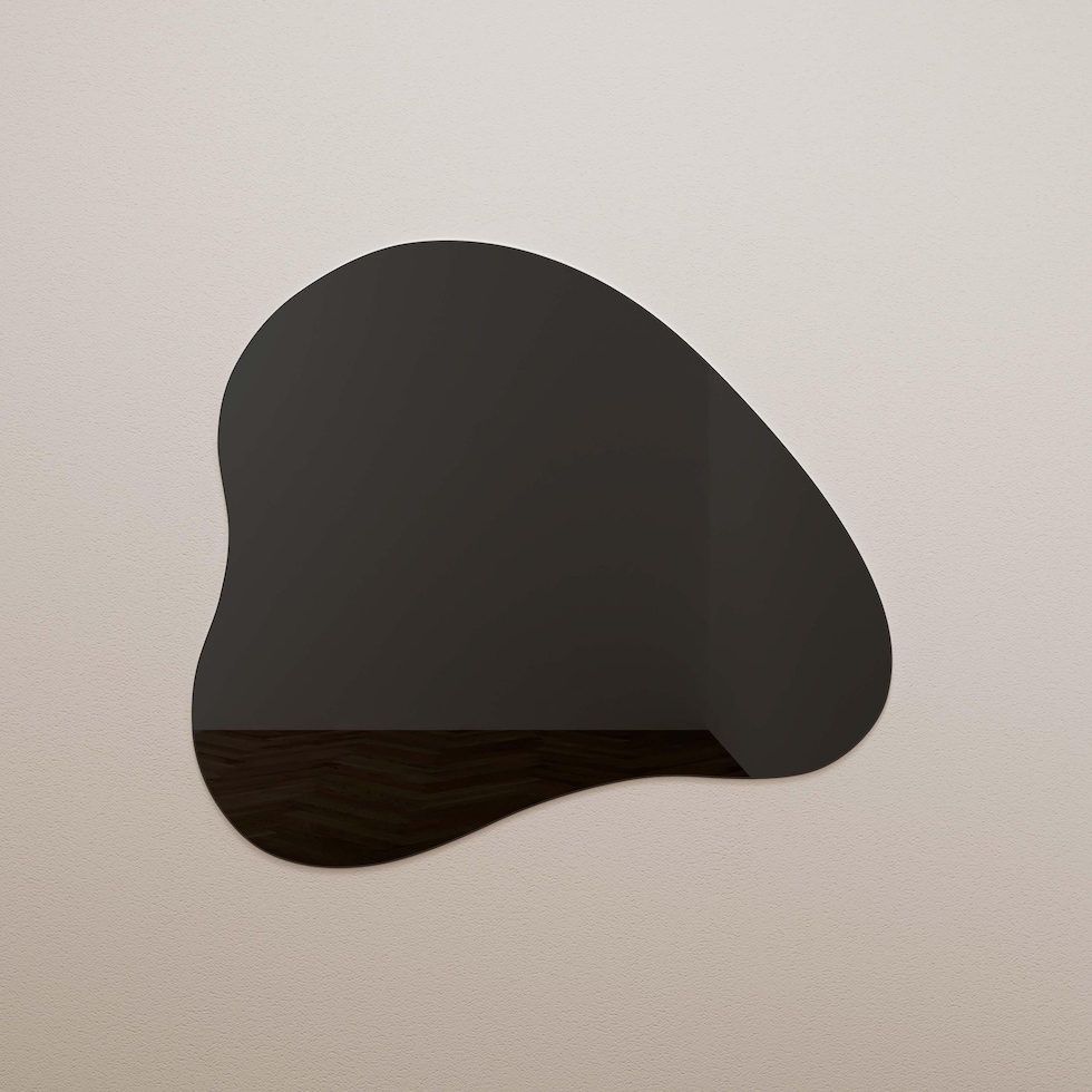 christina black wall mirror   