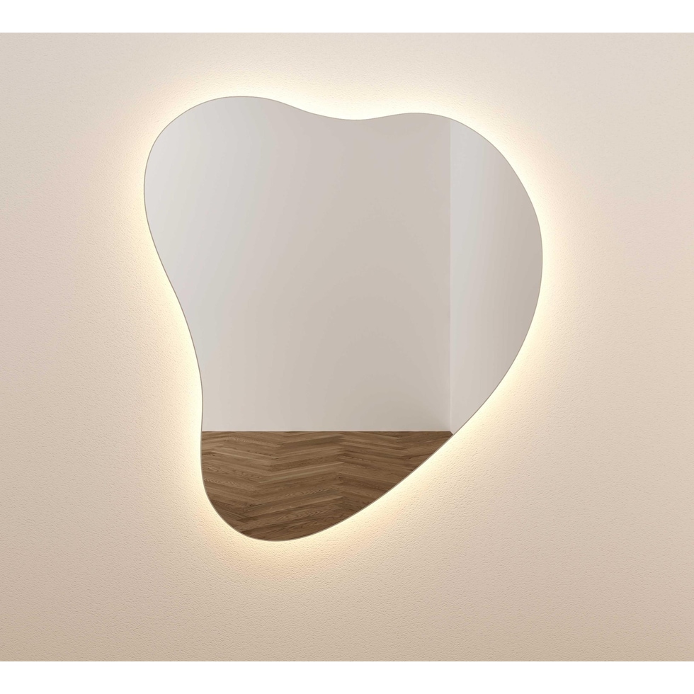 christina glass wall mirror   