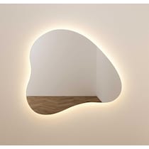 christina glass wall mirror   