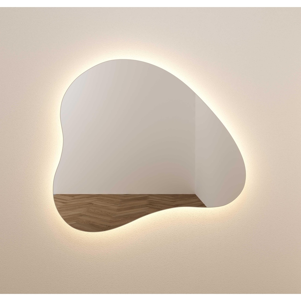 christina glass wall mirror   