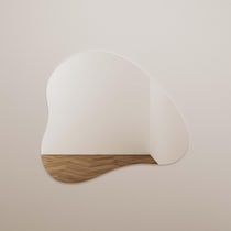 christina glass wall mirror   