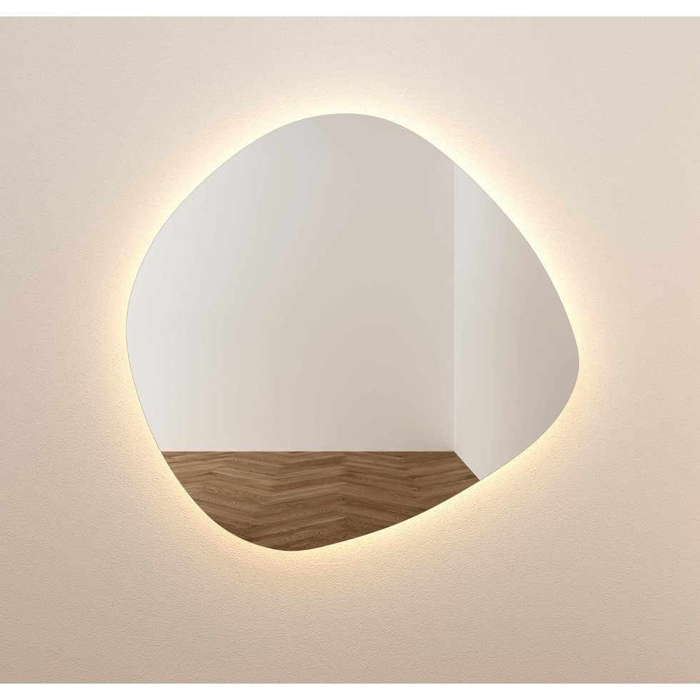 christina glass wall mirror   
