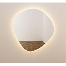 christina glass wall mirror   